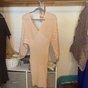 V Neck (in front and back) sweater dress from Cupshe. Only worn once.
